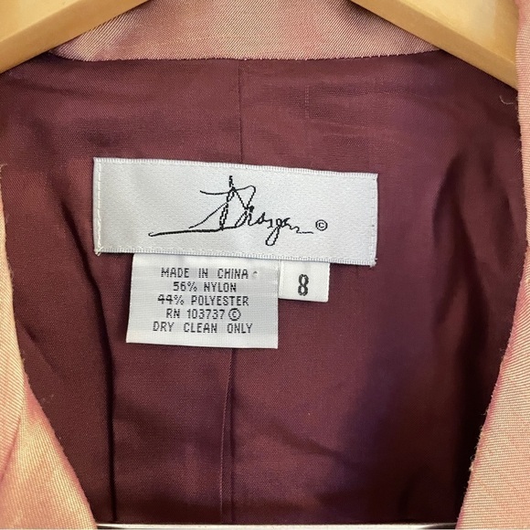 Donna Morgan Coordinated Suit Beaded Hem Size 8 - Picture 4 of 11